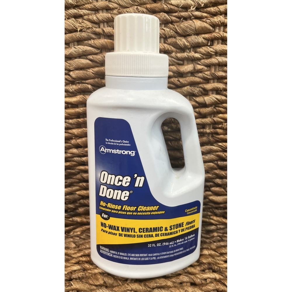 Armstrong‎ Once 'n Done NO RINSE Floor Cleaner Concentrate 2013 NOS  #00330124
